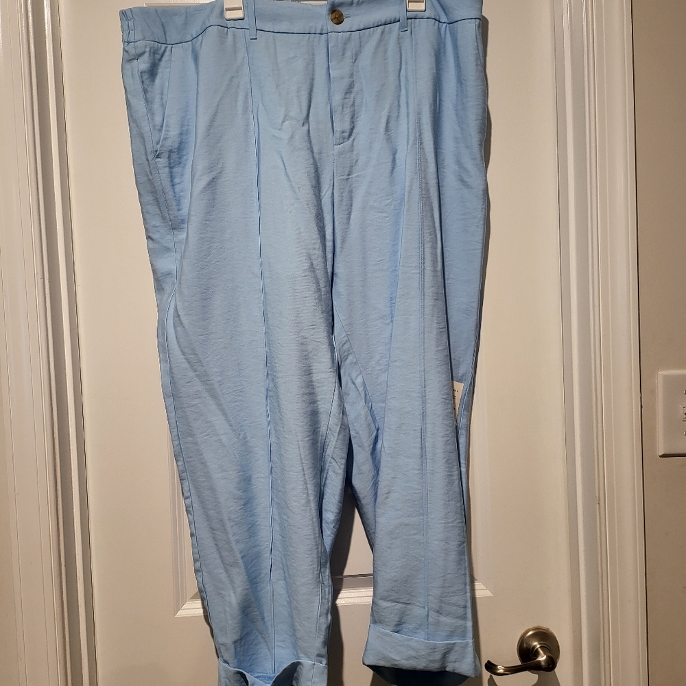 New: Light Blue Cropped Pants